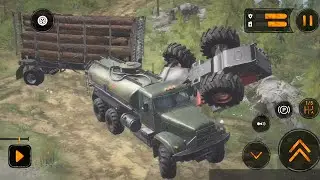 Accidental Truck Recovery At Blockpost - MudRunner Android Gameplay HD