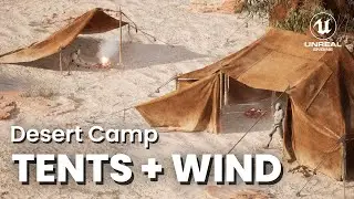 Desert Camp Tents.  Showcase [Unreal Engine 4 & 5]