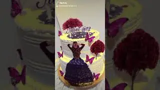 cute girl 2 tier cake | cake design ideas | tiktok
