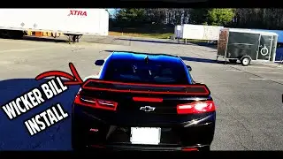 ZL1 Addons Camaro 16-20 SS Wicker Bill Install. No Rivnuts Required! Air Gap version