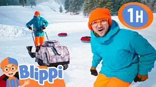 Blippi's Snow Sport Extravaganza | Blippi - Sports & Games Cartoons for Kids