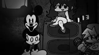 FNF VS Mickey Mouse Retaped + Cutscene - SNS | Friday Night Funkin'