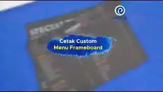 Cetak Custom Menu Frameboard - Ocean Printing