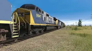TRS22: CSX C40-8W 7344 Leads a CSX Tanker Train Through Leadvile Subdivison.
