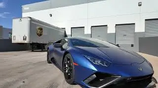Lamborghini Huracan Full Body Wrap &ndash; Teckwrap Cast Satin Chrome & Gloss Black Details