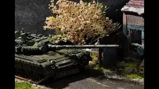 T80BV Main battle tank Russia-Ukraine war scene model 