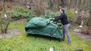 Aufbau eines Felbett-Zeltes von Plan Re feldzelt