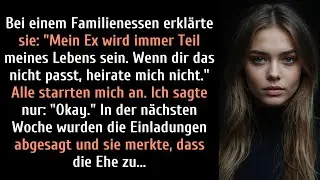Bei einem Familienessen erklärte sie: „Mein Ex wird immer ein Teil meines Lebens sein, wenn du nicht