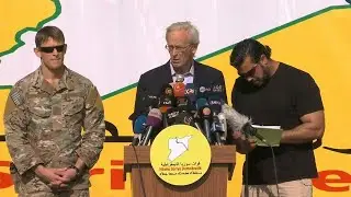 US coalition envoy congratulates the SDF forces for the defeat of IS
