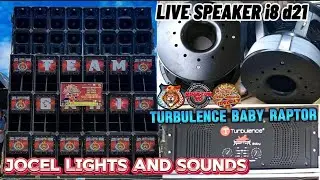 JOCEL LIGHTS AND SOUNDS POWERED BY TURBULENCE BABY RAPTOR AND LIVE SPEAKER I8 D21 💪