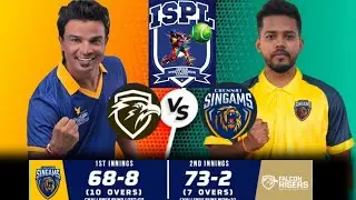 CHENNAI SINGAMS vs FALCONS HYDERABAD FULL MATCH HIGHLIGHTS ISPL SEASON 2