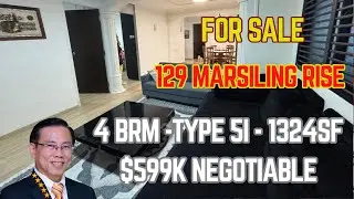 $599k Negotiable | Spacious 5-Room HDB Walkthrough | Level 5 | Marsiling Rise | Serious Seller