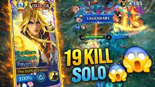 PUBLIK JADI BOT?! 😱 SOLO RANK XAVIER NGAMUK 19 KILL 3 DEATH 6 ASSIST | BEST BUILD & EMBLEM TERSAKIT