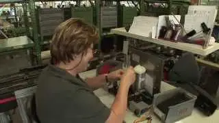 So entsteht ein Winkelschleifer der Firma FLEX