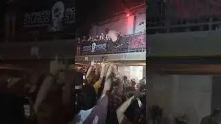 While She Sleeps lead singer jumps off balcony!