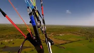 Paramotor Flight of Eclipse 2024 Arkansas - 2500ft above