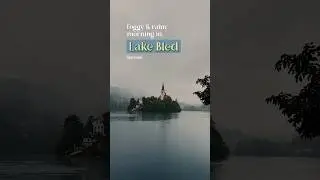 Rainy morning in Lake Bled, but still looking ethereal! #lakebled #slovenia