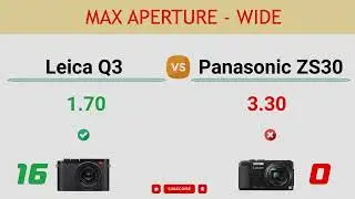 Leica Q3 vs Panasonic ZS30 Comparison: 24 Reasons to buy the Q3 and 7 Reasons to buy the ZS30