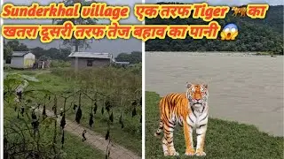 Sunderkhal village, on one side there is threat of Tiger 🐅 and on the other side there is fast fl...
