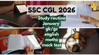 SSC CGL study vlog/Productive day routine/complete realistic day/study with me #ssc #ssccgl #vlog 