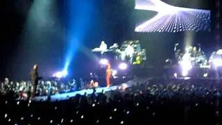 Pitbull performing 