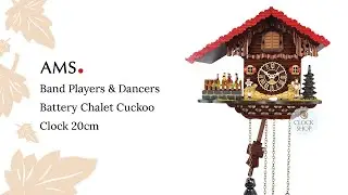 Band Players & Dancers Battery Chalet Cuckoo Clock 20cm By TRENKLE