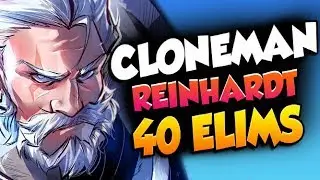 CLONEMAN16 BEST REINHARDT IN THE WORLD?! [ OVERWATCH SEASON 19 TOP 500 ]