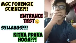 Msc Forensic science entrance test syllabus ft. Msc/M. Tech Digital forensics / Cyber security ||