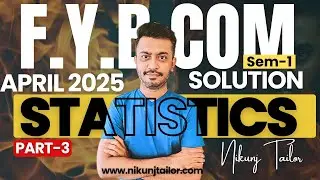 STAT | FYBCOM SEM-1 | VNSGU PAPER SOLUTION | PART-3