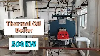 500kw Thermic Fluid Heater By Diesel/Gas/LPG, Horizontal Three Pass Coils Oil Boiler China