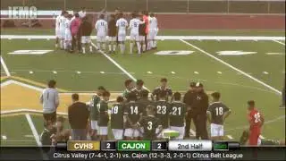 LIVE! Citrus Valley vs. Cajon Boys Soccer (1-17-20) @ San Bernardino, CA