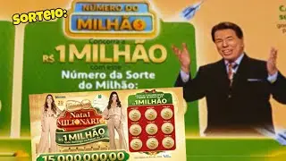 SORTEIO N&Uacute;MERO DA SORTE DO MILH&Atilde;O- TELE SENA DE NATAL 2025 - Domingo (04/01/2026) 