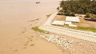 My Work: River Bank Protection work at Aligonj, Hizla, Barishal.(Device: My DJI Mavic Air 2S)