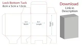 Create Lock Bottom Tuck - Dieline - Download Option