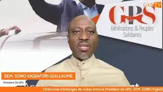 C&eacute;r&eacute;monie d'&eacute;changes de voeux entre le Pr&eacute;sident de GPS, SEM. SORO Kigbafori Guillaume et la COC