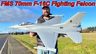 FMS EDF Jet 70mm F‑16C Fighting Falcon Second FLIGHT #fms  @fmsmodelRC