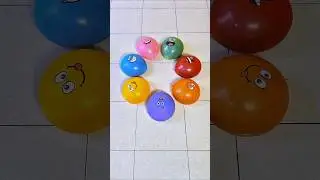 Seven Emoji Smile Balloon Color Popping Reverse