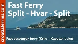 Fast Ferry Split - Hvar - Split  (Krilo - Croatia)