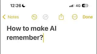 How to teach your AI to remember everything