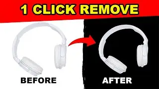 1 click same colored background remove in Photoshop in beginner tutorial