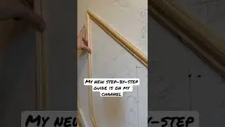 Panelling the stairs guide #diyhacks #panelling #wallpanelling #diyhack #stairspanelling #stairs