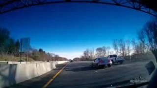 Ricer in a G35 tries to street race me in traffic