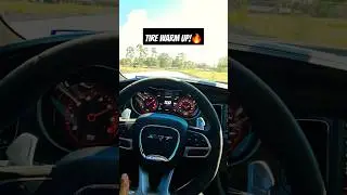 Charger Daytona Hellcat's Warm Up Tires In TRACK Mode...🔥🔥🔥 #hellcat #chargerhellcat #dodgehellcat