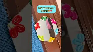DIY Mirror Wall Decor😍#diy #viral #ytshorts #walldecor #creative #viralvideo #craft #yt #short #art