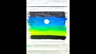 sunset fantasy acrylic painting . #acrylicpainting