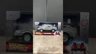 Jada BTTF 2 Time Machine Unboxing #diecasttoys #jada #delorean #unboxing #jadatoys #diecast