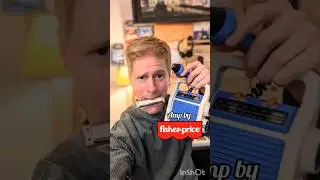 I tried a vintage Fisher-Price amp and it's awesome ⚡#harmonica #bluesharp #bluesharmonica