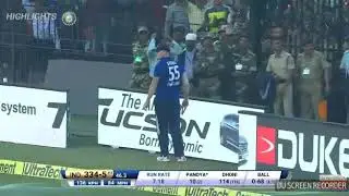 The Indian cricket fans throw the cricket ball in the face of Ben Stokes