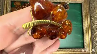 Янтарные броши.Винтаж СССР.Калининградский янтарный комбинат. Часть 3.