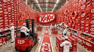 How KitKat is Made: Inside the Massive Chocolate Factory Tour - how its made
